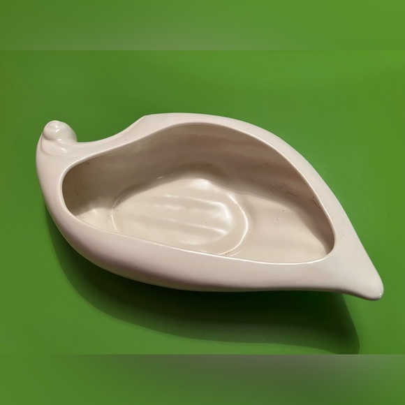 Vintage deco ceramic vase planter coffee table trinket dish modern art pottery - Picture 5 of 7